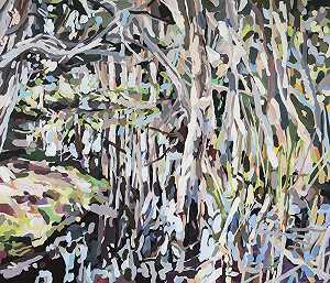纸树皮沼泽（百年公园）（2021年） by Oliver Watts