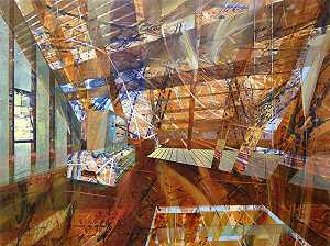 尼龙绳和吱吱作响的楼梯（2015年） by Benjamin Boothby
