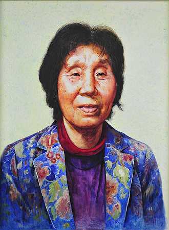 肖像画《好儿子的母亲》（2021） by Gyuhye Yeon