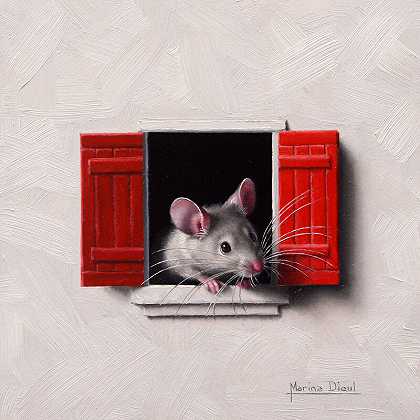 窗户里的老鼠14（2021） by Marina Dieul