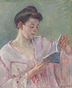 读书的女人（1911） by Mary Cassatt