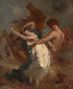 绑架萨宾妇女（1844-1847） by Jean-François Millet