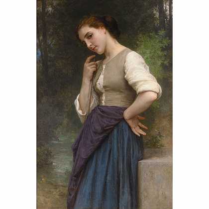 《牧羊女》（1895） by William-Adolphe Bouguereau