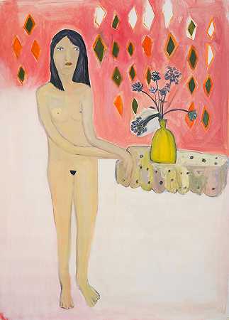 无标题（裸体和黄色花瓶）/无标题（裸体和黄色花瓶）（2020年） by Débora Pierpaoli