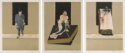1986-1987年（1987）三联画 by Francis Bacon