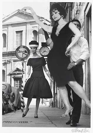 Simone+Sophia Loren，罗马（Vogue）（1960年） by William Klein