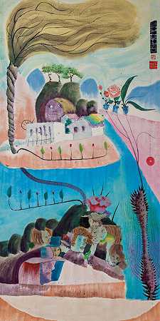 无标题（海底花朵）（1972） by Luis Chan