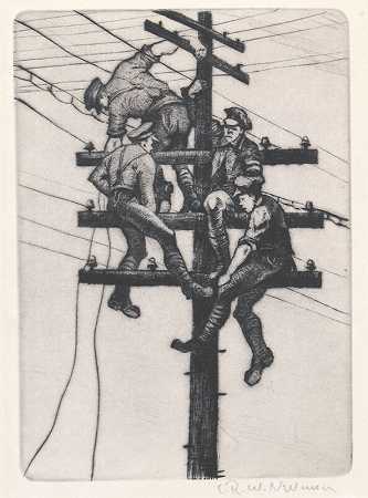《军队的神经》（1918） by Christopher Richard Wynne Nevinson