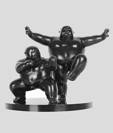 功夫-前进|亚洲武术青铜雕塑（2018） by Xie Yuanqing