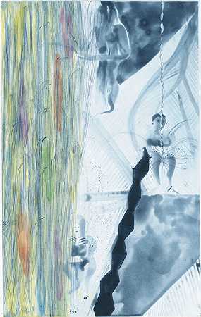 Rincon Falls Grey Bather（2008） by Chris Ofili