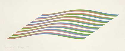 无标题[Wave]（1975） by Bridget Riley
