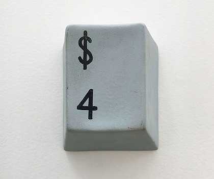 4美元，拉按钮系列（2000） by Luis Miguel Suro
