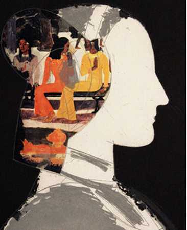 高更拼贴的Chiara I（2003） by Manolo Valdés