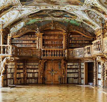 巴伐利亚州瓦尔德萨森修道院图书馆（2015年） by Reinhard Gorner