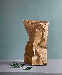 纸袋/树叶（2021） by Tritan Braho