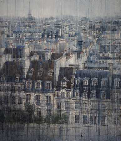 巴黎屋顶V（2019年） by Chizuru Morii Kaplan