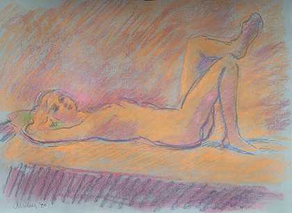 无标题躺着裸体（2020） by Vincent Arcilesi