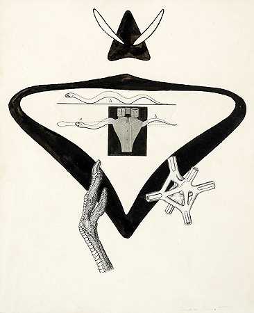 B.Pérets“La brebis galante”（1949）的插图模板 by Max Ernst