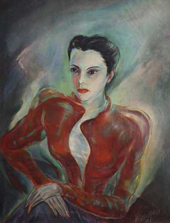 玛尔塔肖像（1942） by Carlos Enriquez