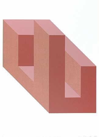 纯色棕色的形式和空间（1975） by George E. Russell