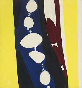 《紫与白节奏I》（1966） by Ernst Wilhelm Nay