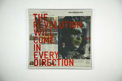 革命将向各个方向发展（《纽约时报》，2019年12月11日，星期三）（2019年） by Rirkrit Tiravanija & Tomas Vu