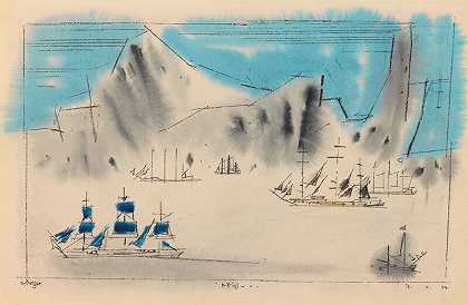 漂流（1944） by Lyonel Feininger