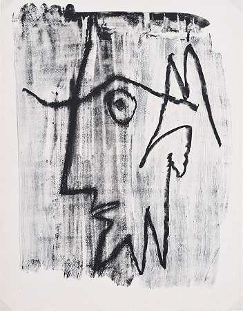 留胡子男人简介（1963） by Pablo Picasso
