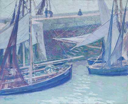 霍内弗勒港（1906年） by Johann Charles Palmié