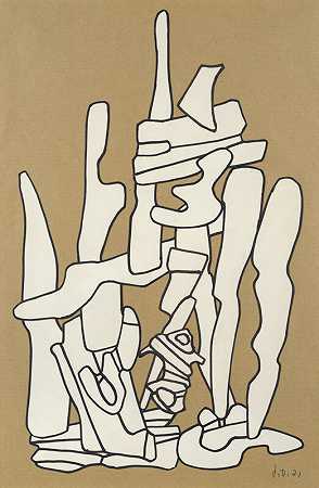 纪念碑（1971） by Jean Dubuffet
