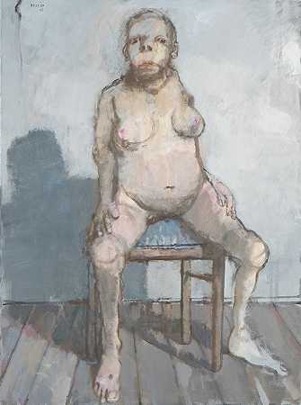 蓝椅（2002） by Jean Rustin