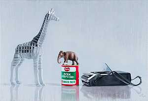 有大象玩具的靜物 (Elephant Toy) (2020) by Cheng-Che LIN