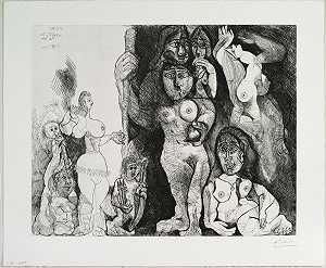 奇观：爱情冒险进入女性（1970） by Pablo Picasso