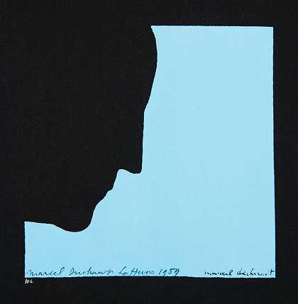 个人资料中的自画像（1959年） by Marcel Duchamp