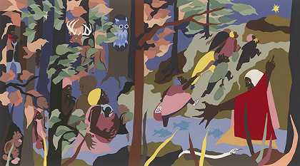 Forward Together（1997） by Jacob Lawrence