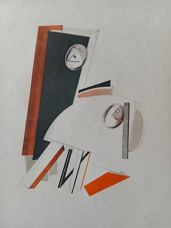 《焦虑的人》（1923） by El Lissitzky