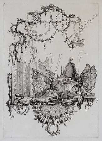 La Toilette（1756年之后，1786年之前） by Charles Germain de Saint Aubin