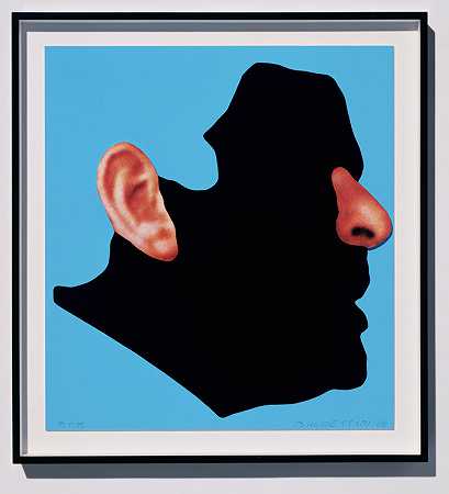 鼻子和耳朵等：双子座系列：耳朵和鼻子（颜色）（2006） by John Baldessari