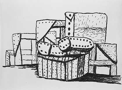 Studio Forms（1980） by Philip Guston
