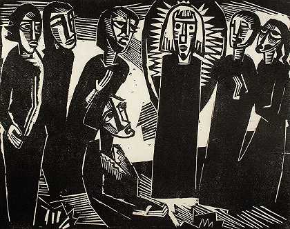 《女性中的基督》（1919年） by Karl Schmidt-Rottluff