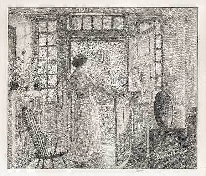 荷兰门。（1915年） by Childe Hassam