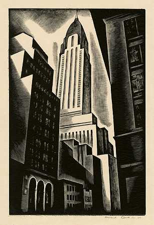 克莱斯勒大厦（克莱斯勒建筑公司）（1930年） by Howard N. Cook
