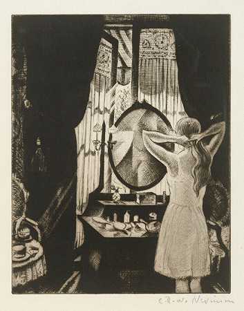 《镜子》（1926-1927） by Christopher Richard Wynne Nevinson