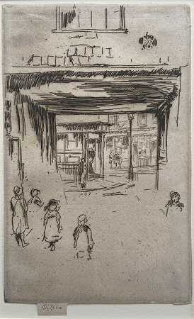 德鲁里巷，8232；（1880-181） by James Abbott McNeill Whistler