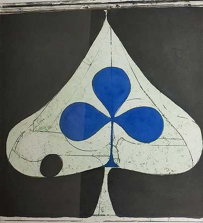 蓝色俱乐部（1981） by Richard Diebenkorn