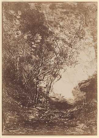 伏击（1858） by Jean-Baptiste-Camille Corot
