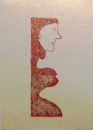 怀孕的Carytid（2001年） by Louise Bourgeois