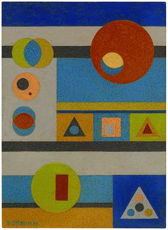 几何抽象（1939） by Emil Bisttram