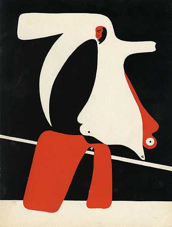 卡希尔·德阿特，超现实主义作品1（1934） by Joan Miró