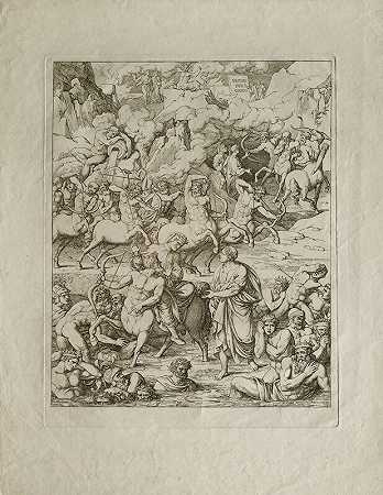 但丁在尼索斯的背上穿过暴君和杀人犯的溪流（1807/08） by Joseph Anton Koch